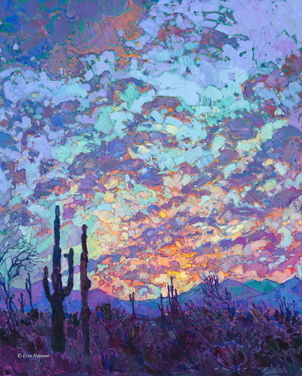 "Saguaro Dusk" 16x20 Paper Print 